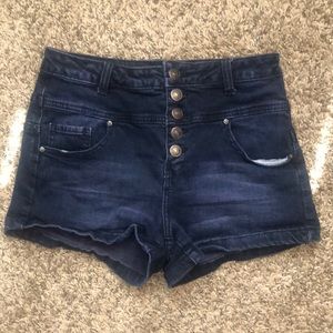 Juniors high waisted shorts